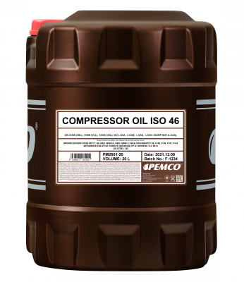 Компрессорное масло PEMCO Compressor Oil ISO 46 минеральное, 20л (PM2901-20) Компрессорное масло PEMCO Compressor Oil ISO 46 минеральное, 20л (PM2901-20)