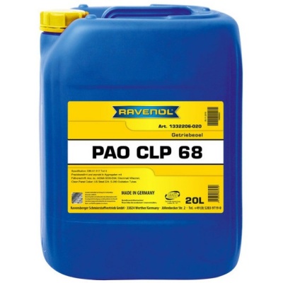 Трансмиссионное масло RAVENOL Getriebeoel PAO CLP 68 20л (4014835865358) Трансмиссионное масло RAVENOL Getriebeoel PAO CLP 68 20л (4014835865358)