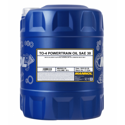 Трансмиссионное масло Mannol TO-4 Powertrain Oil SAE 30 20л (3006) Трансмиссионное масло Mannol TO-4 Powertrain Oil SAE 30 20л (3006)