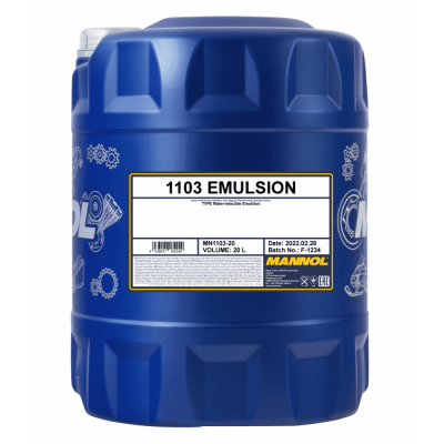 Смазочно-охлаждающая жидкость Mannol 1103 Emulsion 20л (110320) Смазочно-охлаждающая жидкость Mannol 1103 Emulsion 20л (110320)