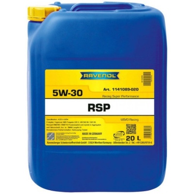 Моторное масло RAVENOL RSP Racing Super Performance 5W-30 20л (4014835852860) Моторное масло RAVENOL RSP Racing Super Performance 5W-30 20л (4014835852860)