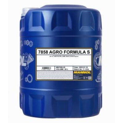 Моторное масло для садовой техники Mannol 7858 AGRO FORMULA S 20л (1984) Моторное масло для садовой техники Mannol 7858 AGRO FORMULA S 20л (1984)