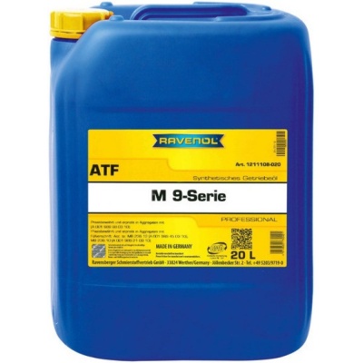 Трансмиссионное масло RAVENOL ATF M 9-Serie 20л (4014835732421) Трансмиссионное масло RAVENOL ATF M 9-Serie 20л (4014835732421)