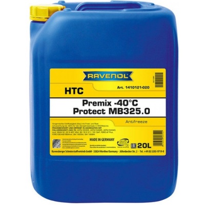 Антифриз RAVENOL HTC Protect MB 325.0 Premix -40C 20л (4014835755727) Антифриз RAVENOL HTC Protect MB 325.0 Premix -40C 20л (4014835755727)