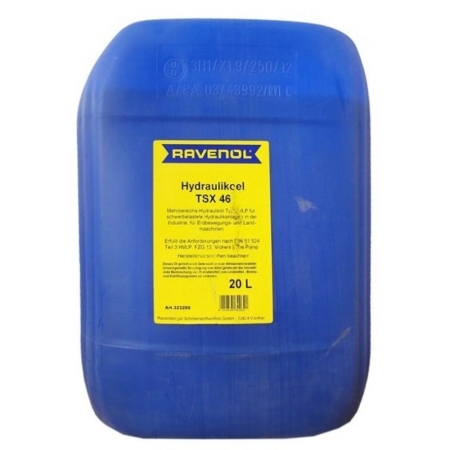 Гидравлическое масло RAVENOL Hydraulikoel TSX 46 20л (4014835760226)