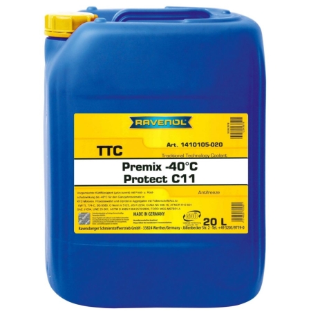 Антифриз RAVENOL TTC Protect C11 Premix -40C 20л (4014835755321)