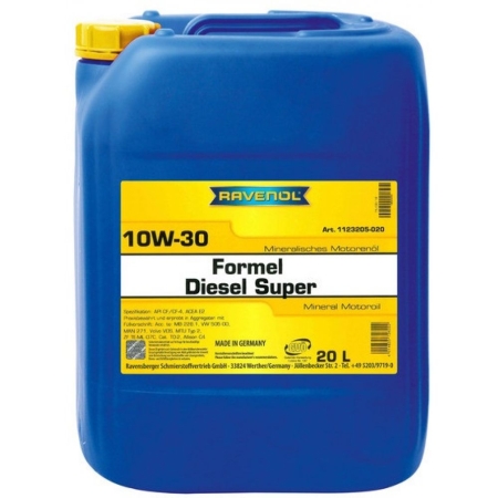 Моторное масло RAVENOL Formel Diesel Super 10W-30 20л (4014835726222)