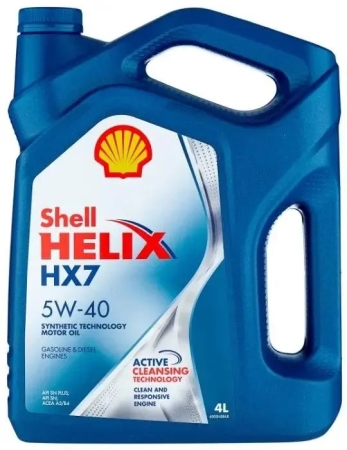 Моторное масло Shell Helix HX7 5W-40 4л (550051497)