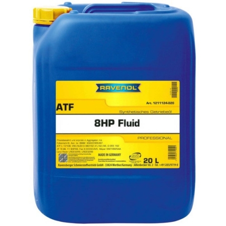 Трансмиссионное масло RAVENOL ATF 8 HP Fluid 20л (4014835719521)