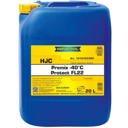 Антифриз RAVENOL HJC Protect FL22 Premix -40C 20л (4014835755925)