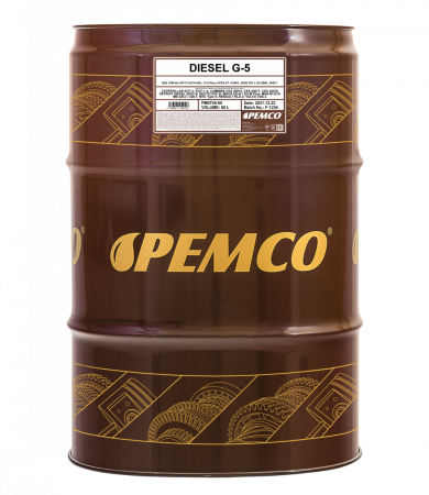 Моторное масло PEMCO DIESEL G-5 UHPD 10W-40 CI-4 Plus/CI-4/CH-4/SL HC-синтетическое, 60л (PM0705-60)