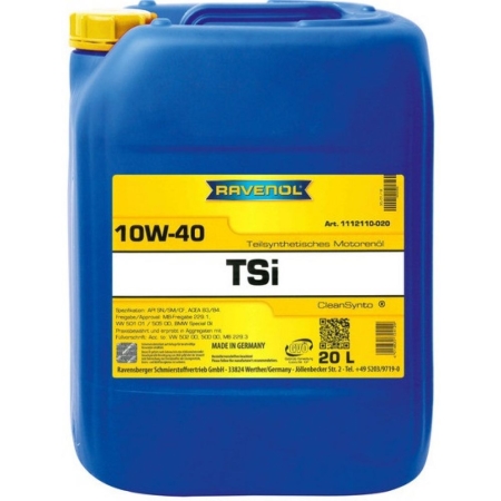 Моторное масло RAVENOL TSI 10W-40 20л (4014835724129)