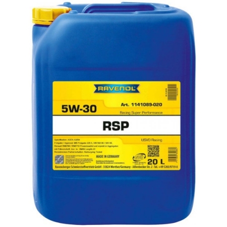 Моторное масло RAVENOL RSP Racing Super Performance 5W-30 20л (4014835852860)