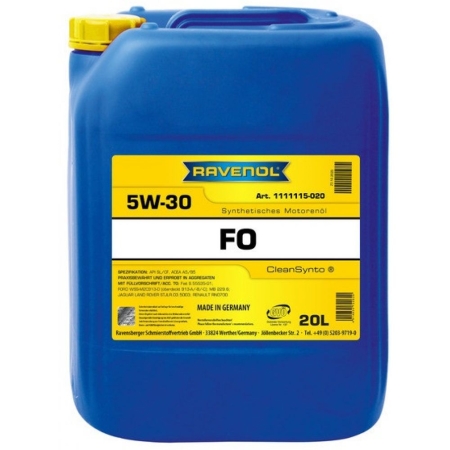 Моторное масло RAVENOL FO 5W-30 20л (4014835722620)