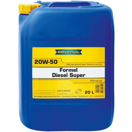 Моторное масло RAVENOL Formel Diesel Super 20W-50 20л (4014835726420)