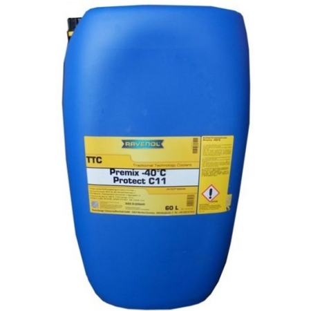 Антифриз RAVENOL TTC Protect C11 Premix -40C (пластик) 60л (4014835755369)