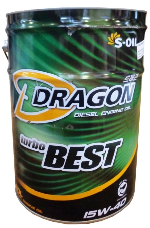 Моторное масло S-OIL Dragon Turbo Best 15W-40 20л (DTB15w40_20)