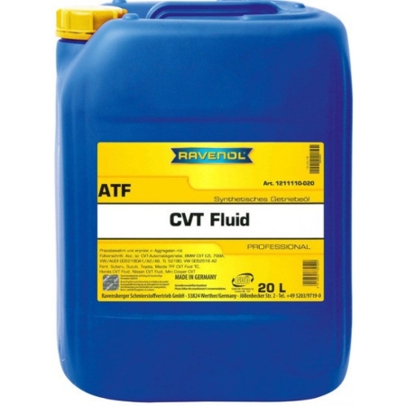 Трансмиссионное масло RAVENOL CVT Fluid 20л (4014835732520)