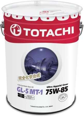 Трансмиссионное масло TOTACHI Ultra Hypoid Gear Fully Syn 75W-85 GL-5/MT-1 20л (60220)