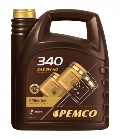 Моторное масло PEMCO 340 5W-40 SN/CH-4 синтетическое, 5л (PM0340-5)