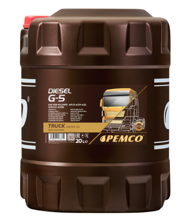 Моторное масло PEMCO DIESEL G-5 UHPD 10W-40 CI-4 Plus/CI-4/CH-4/SL HC-синтетическое, 20л (PM0705-20)