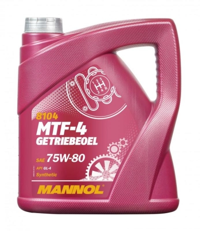 Трансмиссионное масло Mannol 8104 MTF-4 GETRIEBEOEL 75W-80 4л (MN81041)