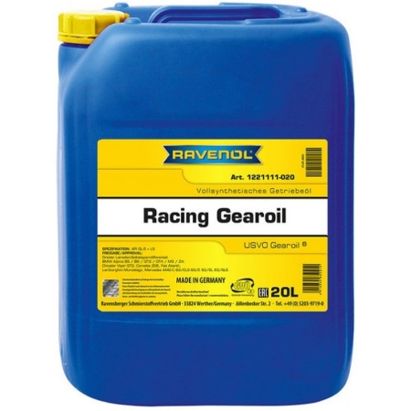 Трансмиссионное масло RAVENOL Racing Gearoil 20л (4014835850910)