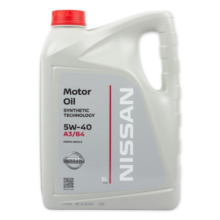 Моторное масло NISSAN Motor Oil SAE 5W-40 5л (KE90090042R)