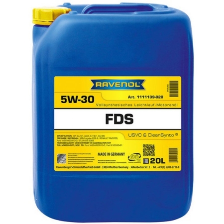 Моторное масло RAVENOL FDS 5W-30 20л (4014835795624)