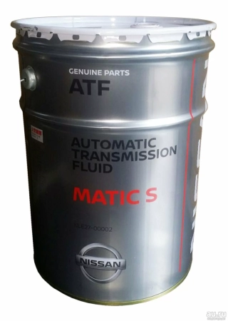 Трансмиссионное масло NISSAN ATF Matic Fluid S 20л (KLE2700002)