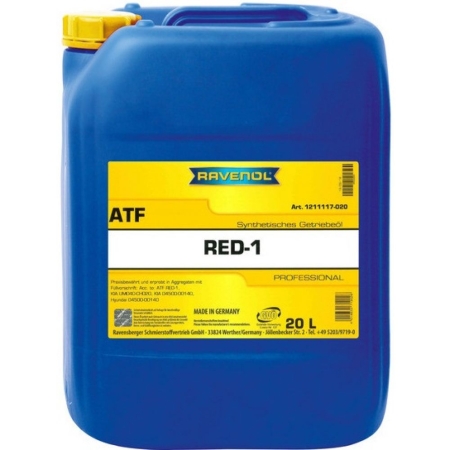 Трансмиссионное масло RAVENOL ATF RED-1 20л (4014835719026)