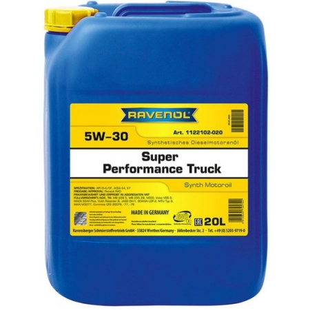 Моторное масло RAVENOL Super Performance Truck 5W-30 20л (4014835725720)