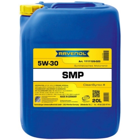 Моторное масло RAVENOL SMP 5W-30 20л (4014835857117)