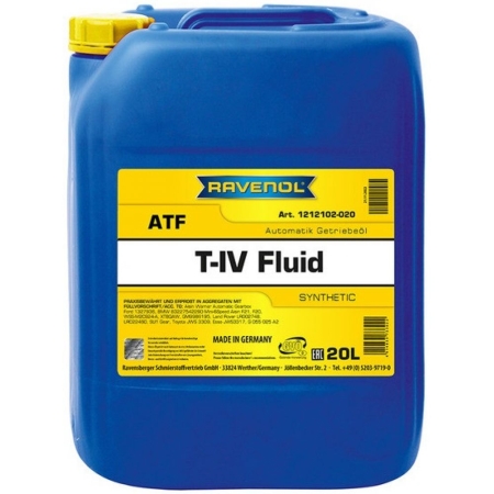 Трансмиссионное масло RAVENOL ATF T-IV Fluid 20л (4014835733022)