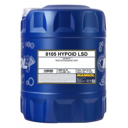 Трансмиссионное масло Mannol 8105 HYPOID LSD 85W-140 20л (1394)